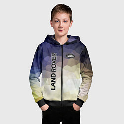 Толстовка на молнии детская LAND ROVER, цвет: 3D-черный — фото 2