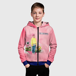 Толстовка на молнии детская Ваня Дмитриенко, цвет: 3D-синий — фото 2