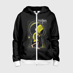 Толстовка на молнии детская Little Nightmares 2 замок, цвет: 3D-белый