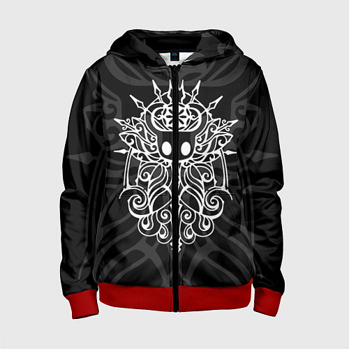 Детская толстовка на молнии HOLLOW KNIGHT ХОЛЛОУ НАЙТ / 3D-Красный – фото 1