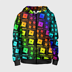 Толстовка на молнии детская ROBLOX, цвет: 3D-черный