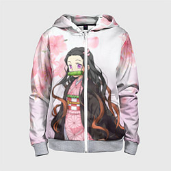 Толстовка на молнии детская НЕЗУКА NEZUKO, цвет: 3D-меланж