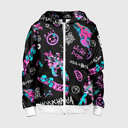 Толстовка на молнии детская CS GO, цвет: 3D-белый