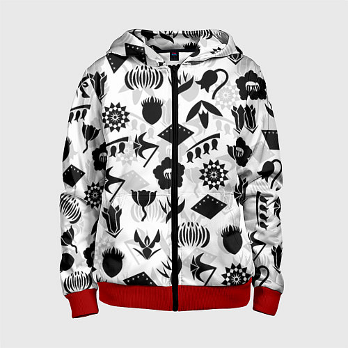 Детская толстовка на молнии БЛИЧ КАПИТАНЫ ГОТЕЙ 13 ЭМБЛЕМЫ / 3D-Красный – фото 1