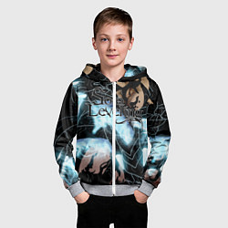 Толстовка на молнии детская Solo leveling, цвет: 3D-меланж — фото 2
