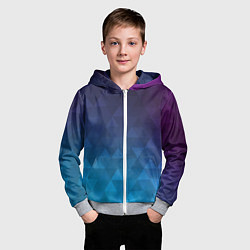 Толстовка на молнии детская BASTERIA, цвет: 3D-меланж — фото 2