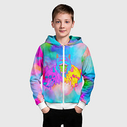 Толстовка на молнии детская Цербер, цвет: 3D-белый — фото 2