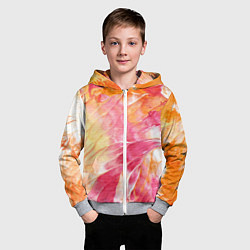 Толстовка на молнии детская Яркая Bright colors Z, цвет: 3D-меланж — фото 2