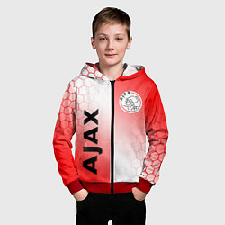 Толстовка на молнии детская FC AJAX AMSTERDAM ФК АЯКС, цвет: 3D-красный — фото 2