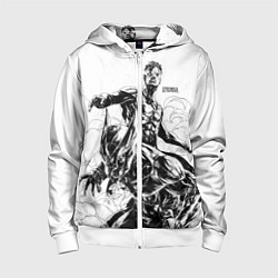 Толстовка на молнии детская НЕУЯЗВИМЫЙ INVINCIBLE, цвет: 3D-белый