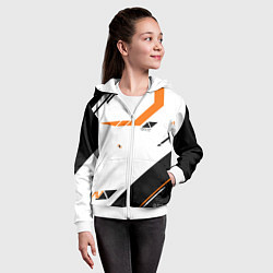 Толстовка на молнии детская M4A4 - Asiimov 2023 NEW, цвет: 3D-белый — фото 2