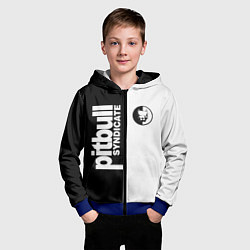 Толстовка на молнии детская PITBULL SYNDICATE ПИТБУЛЬ, цвет: 3D-синий — фото 2
