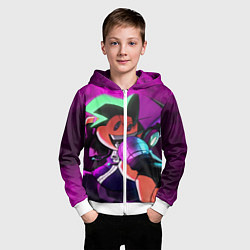 Толстовка на молнии детская Бойфренд Boyfriend FNF, цвет: 3D-белый — фото 2