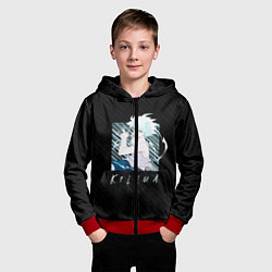 Толстовка на молнии детская Киллуа Охотник x охотник, цвет: 3D-красный — фото 2