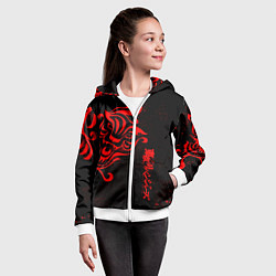 Толстовка на молнии детская КАЗУТОРА ХАНЕМИЯ ВАЛЬХАЛЛА, цвет: 3D-белый — фото 2