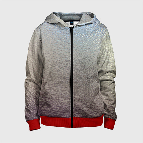 Детская толстовка на молнии Металликскин / 3D-Красный – фото 1