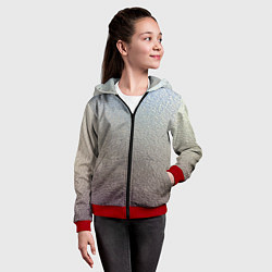 Толстовка на молнии детская Металликскин, цвет: 3D-красный — фото 2