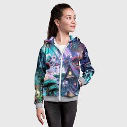 Толстовка на молнии детская FantasyFish, цвет: 3D-меланж — фото 2