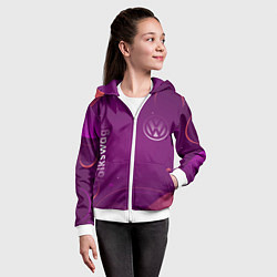 Толстовка на молнии детская Volksvasen, цвет: 3D-белый — фото 2