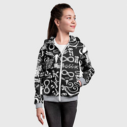 Толстовка на молнии детская ТОКИЙСКИЕ МСТИТЕЛИ ЛОГОБОМБИНГ TOKYO REVENGERS LOG, цвет: 3D-меланж — фото 2