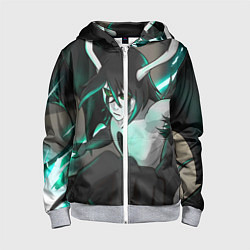 Толстовка на молнии детская Улькиорра Сифер Ulquiorra, цвет: 3D-меланж