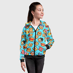 Толстовка на молнии детская PAPER BAG CAT TOCA BOCA TOCA LIFE WORLD, цвет: 3D-черный — фото 2