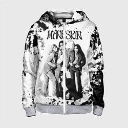 Толстовка на молнии детская Maneskin Монэскин, рок - группа, цвет: 3D-меланж