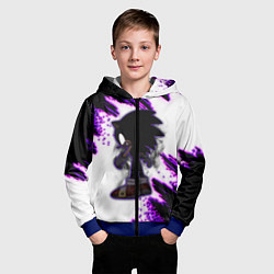 Толстовка на молнии детская SONIC DARK СОНИК, цвет: 3D-синий — фото 2