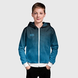 Толстовка на молнии детская 1925 SPB Lion Dark Theme, цвет: 3D-белый — фото 2