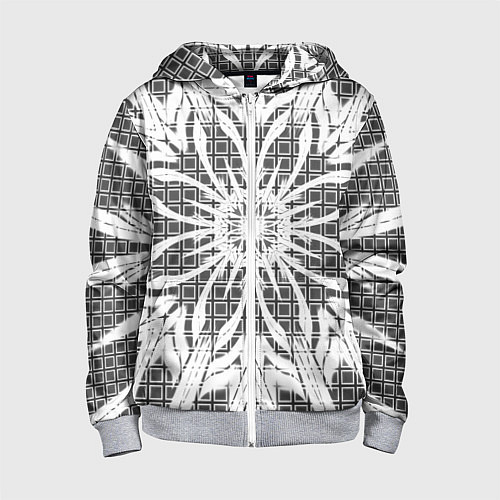 Детская толстовка на молнии Коллекция Journey Снежный цветок 535-3М5 / 3D-Меланж – фото 1