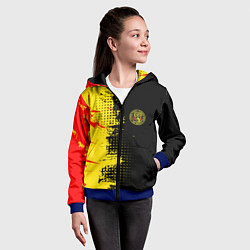 Толстовка на молнии детская Кобра Кай Cobra Kai, цвет: 3D-синий — фото 2