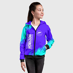Толстовка на молнии детская FORZA HORIZON Краски, цвет: 3D-черный — фото 2