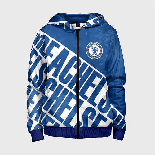 Детская толстовка на молнии Chelsea , Челси / 3D-Синий – фото 1