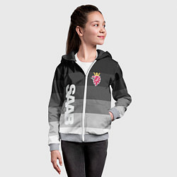 Толстовка на молнии детская SAAB СААБ ГРАДИЕНТ, цвет: 3D-меланж — фото 2