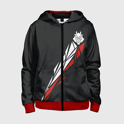 Детская толстовка на молнии G2 Jersey Pro 202223 / 3D-Красный – фото 1