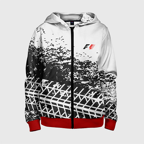 Детская толстовка на молнии F1 Формула 1 Mini Logo / 3D-Красный – фото 1