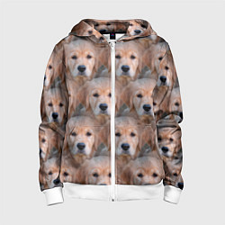 Детская толстовка на молнии Маленькие щенята