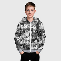 Толстовка на молнии детская Berserk pattern, цвет: 3D-меланж — фото 2