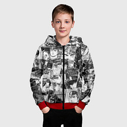 Толстовка на молнии детская Berserk pattern, цвет: 3D-красный — фото 2