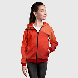 Толстовка на молнии детская Тряпочка, цвет: 3D-красный — фото 2