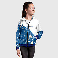 Толстовка на молнии детская Ford форд, цвет: 3D-синий — фото 2