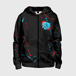 Толстовка на молнии детская ФРАЙДЕЙ НАЙТ ФАНКИН - ПАРЕНЬ, цвет: 3D-черный