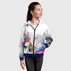 Толстовка на молнии детская Light vibe, цвет: 3D-синий — фото 2