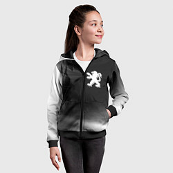 Толстовка на молнии детская ПЕЖО Космос, цвет: 3D-черный — фото 2