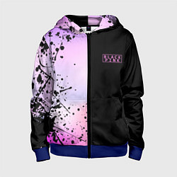 Толстовка на молнии детская BLACKPINK HALF COLORS, цвет: 3D-синий