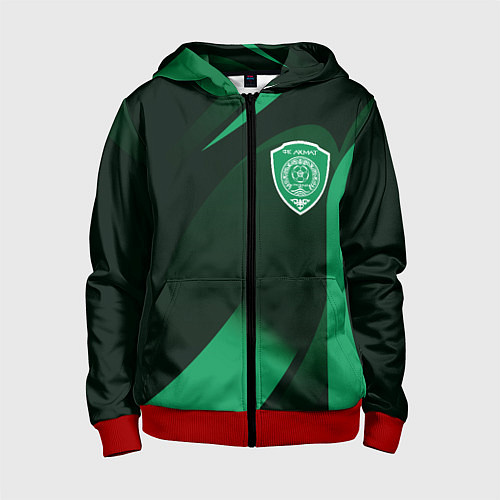 Детская толстовка на молнии Футбольный клуб АХМАТ ЧЕЧНЯ / 3D-Красный – фото 1