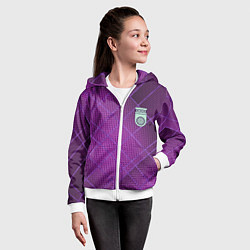 Толстовка на молнии детская Фанат ФК Уфа, цвет: 3D-белый — фото 2