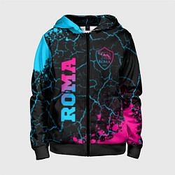 Толстовка на молнии детская Roma - neon gradient, цвет: 3D-черный