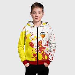 Толстовка на молнии детская Valencia Краска, цвет: 3D-красный — фото 2
