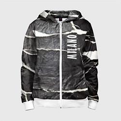 Толстовка на молнии детская Vanguard rags - Milano, цвет: 3D-белый